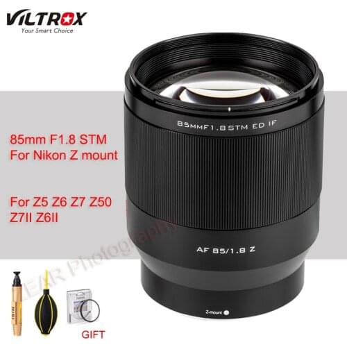Viltrox 85mm f1.8 STM Z Camera Lens for Nikon Z mount Auto Focus fixed Lens for Nikon Z5 Z6 Z7 Z50 Z7II Z6II Camera full frame