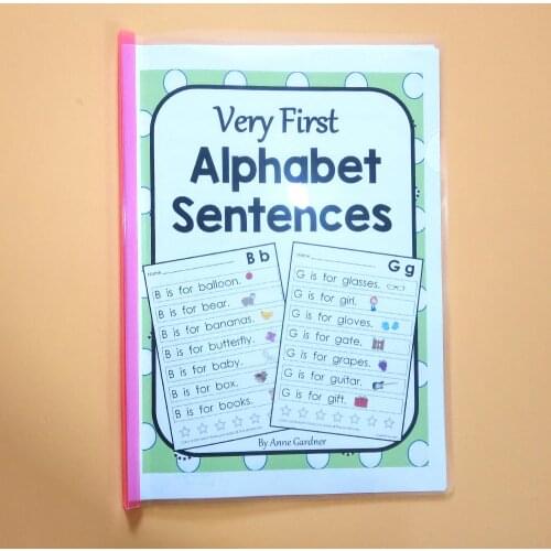 Learning Alphabet Sentences English Workbook Educational Exercise Training Book for Children Toys Educational Toys for Children