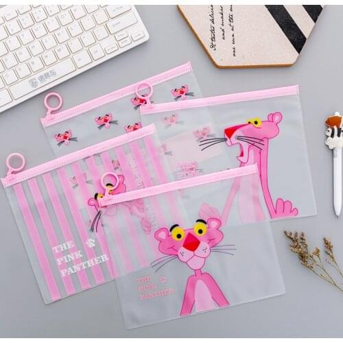 2 Pieces Cute Unicorn Kawaii File Folder Bag 21x17cm PVC Korean Plastic Document Holder School Office Supplies Stationery