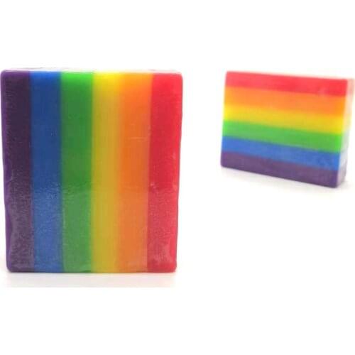 Q81B Portable Rainbow Cleaning Soap Fruit Fragrant for Bath Hand Washing Shower