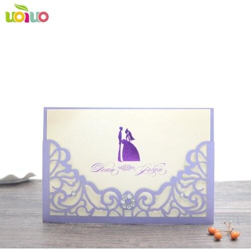 20pc Custom Newest Cheap Laser Cutting Invitations Card 3d Wedding Invitation