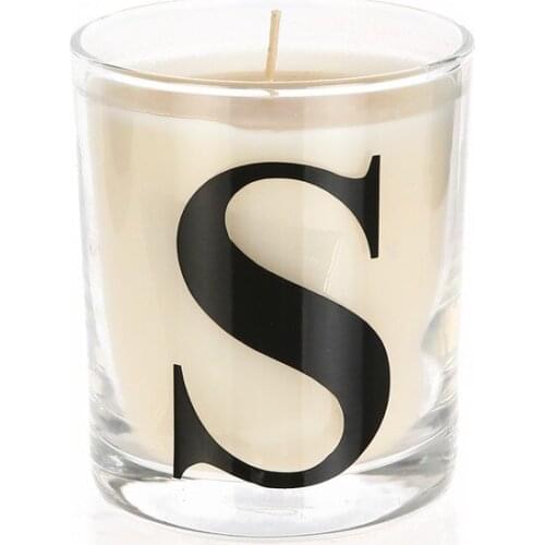 S Letter Transparent Cup Fragrant Gelatinous candles and scents свечи и ароматы velas y aromas