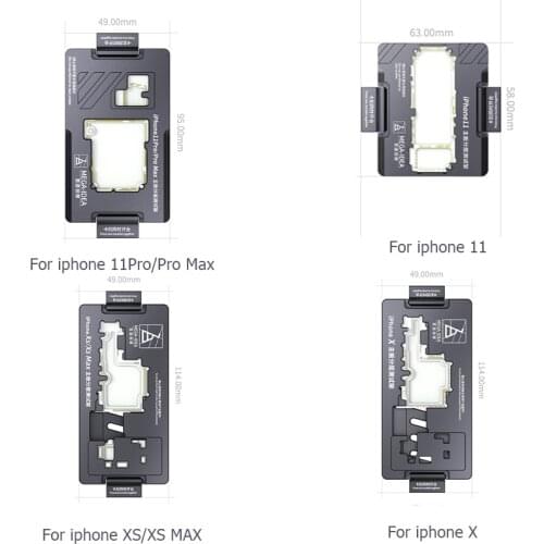 Qianli Mega-idea iPhone X-11ProMax Motherboard Fixture iSocket Jig Logic Board Fast Test Fixture Holder for Mainboard Repair