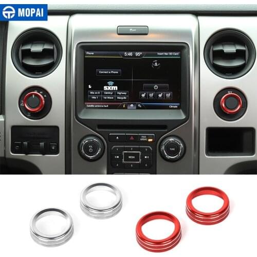 MOPAI for Ford F150 2009-2014 Car Four-Wheel Drive 4WD Switch Knob Decoration Ring Accessories for Ford F150 Raptor 2009-2014