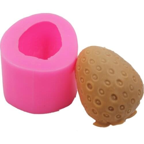 Silicone Soap Mold shape Strawberry Craft Art Silicone 3D Soap Mold Craft Molds DIY Handmade Candle Molds S577