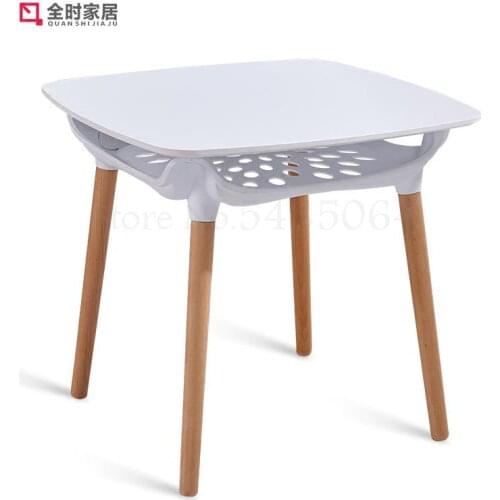 Nordic Simple Reception Negotiation Table Round Table Solid Wood Balcony Leisure Small Round Table Household Dining Table