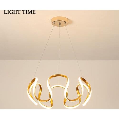 Modern Led Pendant Light For Living room Dinning room Foyer Bedroom Hanging Lamp Lustre Fixtures Dimmable with remote 110V 220V