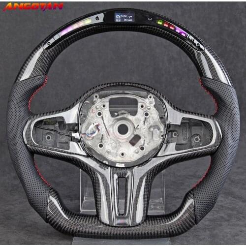 LED Carbon Fiber Steering Wheel Fit For BMW F90