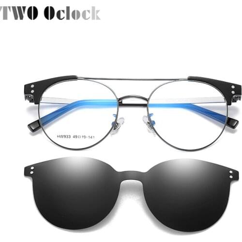 Tony Stark Magnet Sunglasses Ultra-light Polarized Clip On Sunglasses Women Magnetic Eyewear Eyeglass Frames Rimless Clip Z933