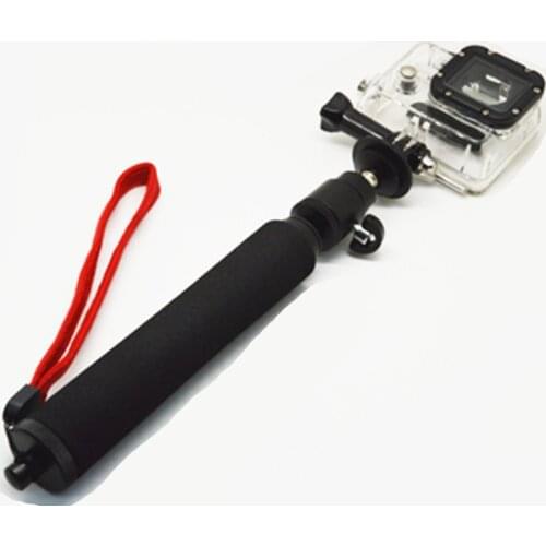 Waterproof Monopod Extendable Gopro Pole selfi Stick Monopod with go pro mount for Hero 4 3 xiaomi yi Monopod Accessories GP54
