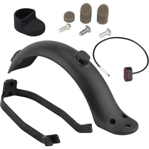 Rear Mudguard Fender Guard + Bracket + Hook +Taillight for Xiaomi M365 Electric Scooter