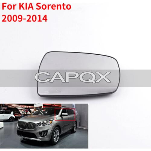 CAPQX For KIA Sorento 2009-2014 With heating Outside Rearview Mirror Glass Rear view mirror Lens 87611-2P030 / 87621-2P030