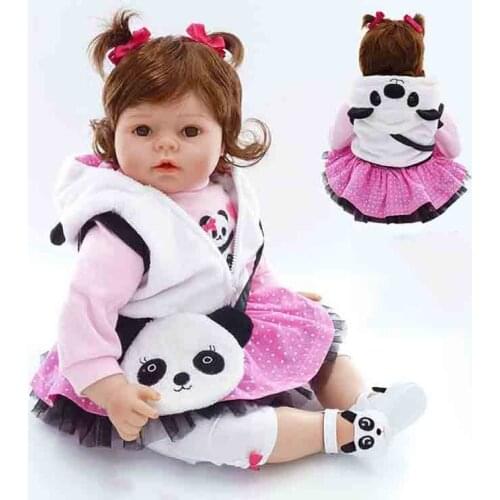 20" Girl Doll Reborn Silicone Vinyl Children Play House Toys Bebe Gift Boneca Reborn Silicone Reborn Baby Dolls