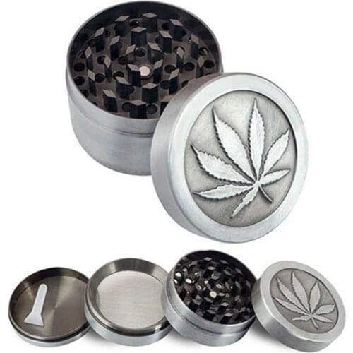 4 Layer Zinc Alloy Herb Grinder 40mm Spice Grass Weed Tobacco Smoke Grinders For Men Smoking Accessories