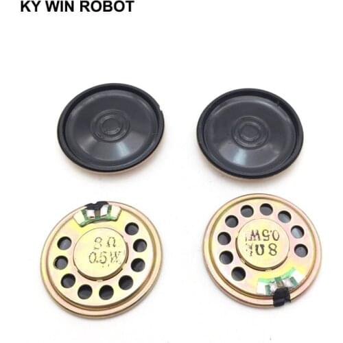 5pcs/lot New Ultra-thin speaker 8 ohms 0.5 watt 0.5W 8R speaker Diameter 30MM 3CM thickness 5MM