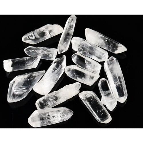 50/100g Natural Crystal Points Crystal Wand Clear Crystals Column Healing Stone Hexagonal Prisms Healing Stone Home Decor Gifts