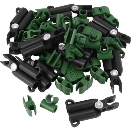 50Pcs Adjustable Plant Trellis Connector Stakes Clip for Gardening Stakes Metal Steel Plant Supports Climbing (8 mm) CNIM Hot