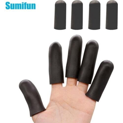 6Pcs/3Paris Silicone Gel Black Thick Finger Protector Tubes Thumb Covers Toe Fingers Protection Corn Blister Cracked Pain Killer