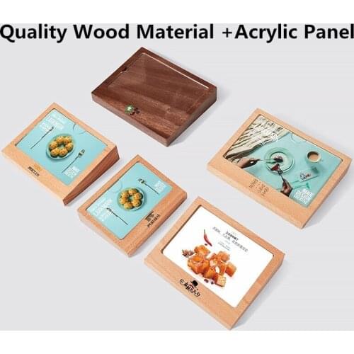 100*150mm Acrylic Table Mobile Phone Name Price Tag Menu Holder Advertising Stand Board Frame