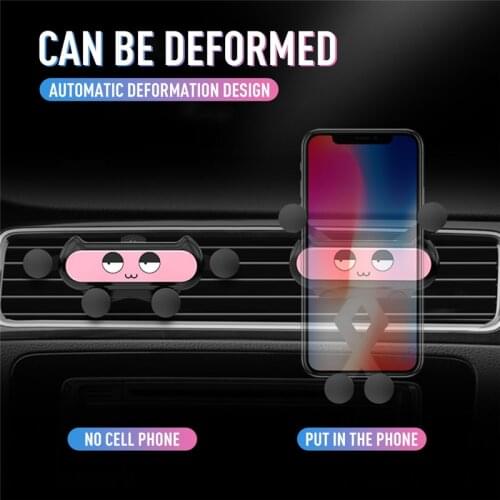 Car Phone Mini Gravity Bracket Mobile Phone Holder Hidden Mobile Phone Bracket Phone Holder For Car Car Interior Accesories