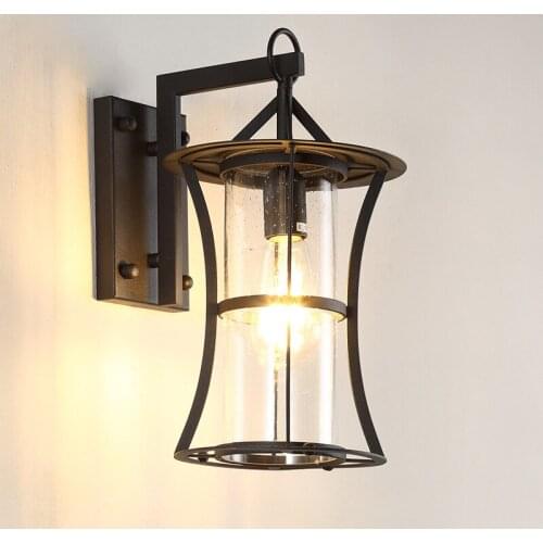 Loft living room decoration iron rope bedroom bedside aisle bedroom cabecero de cama wall lights for home wall lamp