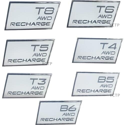 For Volvo B5 B6 T3 T5 T6 T8 Xc60 Xc90 V40 S60 V50 V60 v70 S80 S40 Trunk Car Sticker Emblem Badge Stickers Auto Car Accessories