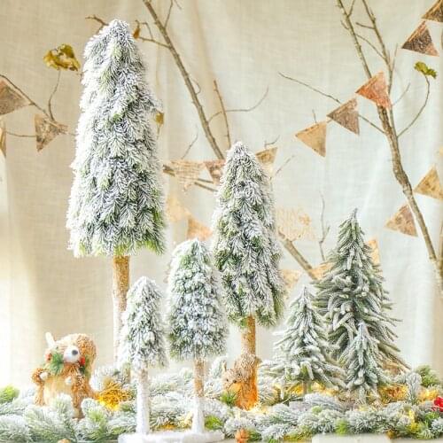 Artificial Snow Christmas Tree Snow-covered Christmas Tree Hotel Shopping Mall Window Christmas Atmosphere Decorations navidad
