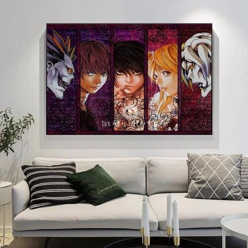 Classic Anime Canvas Painting Poster Home Decoration Death Note Rule Style Modern Print for Living Room Cartoon Wall Decor