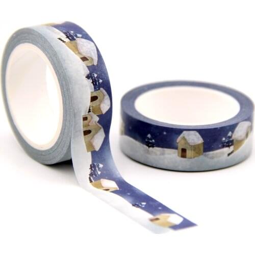 10PCS/lot 15MM*10M Last Solar terms Snows washi tape Masking Tapes Decorative Stickers DIY Stationery School Supplies