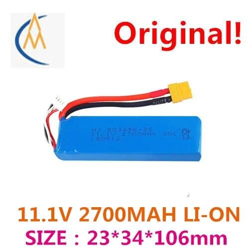 11.1 V 2700 mah lithium battery power V303 V393 WL913 chengcheng star CX20 four axis model aircraft flying machines