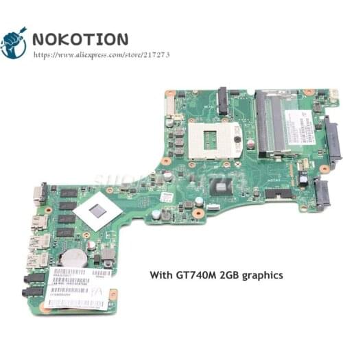 NOKOTION For Toshiba Satellite L50 L50-A Laptop Motherboard DDR3L GT740M 2GB V000318130 1310A2556203 6050A2556201