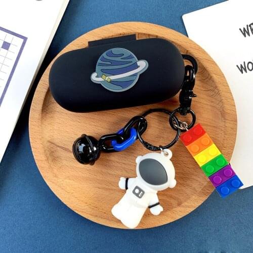 Cute cartoon Earphone Cases for huawei freebuds 3i / honor flypods 3 case shell with Astronaut Planet Keychain Cover Flypod 3