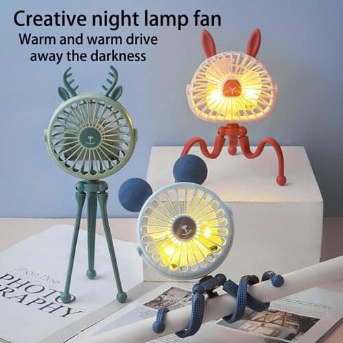 Mini Stroller Fan Personal Portable Desk Handheld Baby Bed Car Seat Fan Usb Rechargeable Battery Operated Fan With Tripod#dg4
