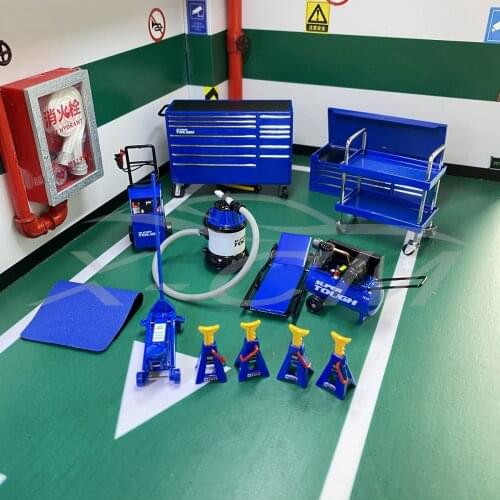 Model Scale Miniatures Garage Essentials Repair Tool Kit 2021 1:18 (Blue) + SMALL GIFT