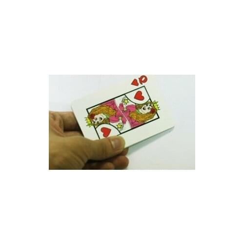 Q to 5 Card Set Magic Tricks Queen to 5 Playing Card Magia Appearing Card Close Up Gimmick Props Mentalism Comedy