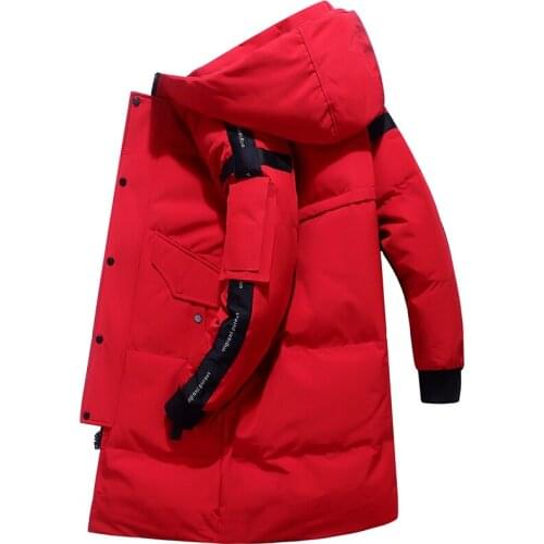 Teens New Mens Down Jacket Stylish Male Down Coat Winter Thick Warm Man Clothing Brand Mens Apparel Warm Parka 1910