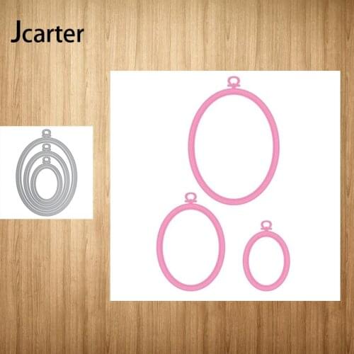 2021 New Design Metal Cutting Dies Multiple Oval Craft for Scrapbooking Handmade Knife Mould Blade Punch Stencils Dies Cut Model