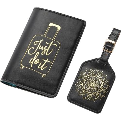 Passport Cover Tag Set Credit Card Holder New Travel Accessories Name ID Address Tags Cover Wallet Bag CH01LT11A