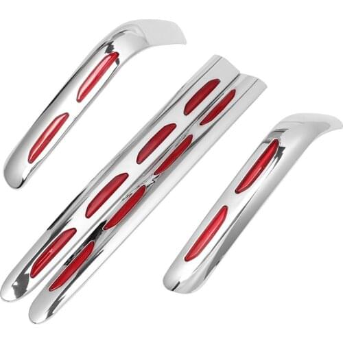 Motorcycle Fairing Trunk Trims Saddlebag Tail Box Red Lens Decorative Moldings For Honda Goldwing 1800 GL1800 2001-2011