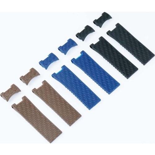 Watch accessories silicone watch band for Athens Ulysse Nardin diving 263 series men curved interface 22mm Ms rubber sport strap