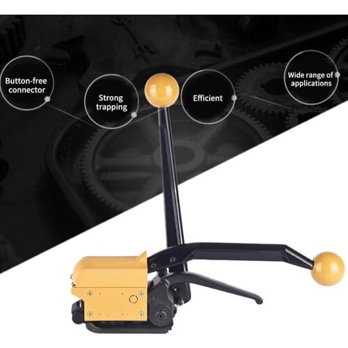 Buckle-free steel strap iron strapping machine 13 16-19mm general A333 manual MH35 strapping machine 1905