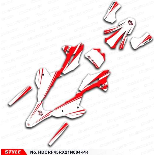 Aftermarket Motocross Stickers Vinyl Decals for CRF450R CRF450RX CRF 450R 450RX 2021 2022, Style No. HDCRF45RX21N004-PR