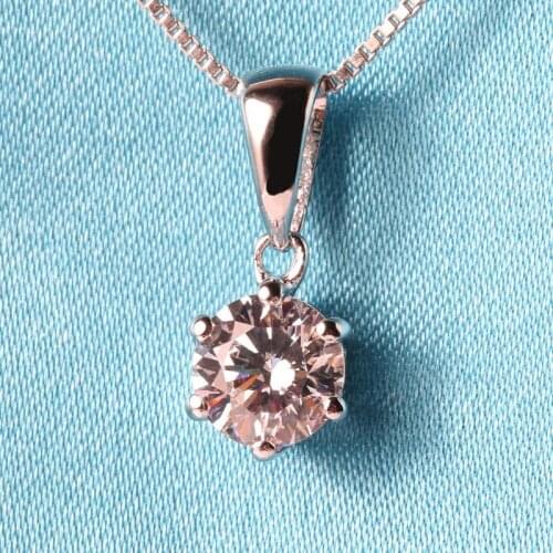 Jewelry 100% 18K gold moissanite Diamond Necklace with a certificate