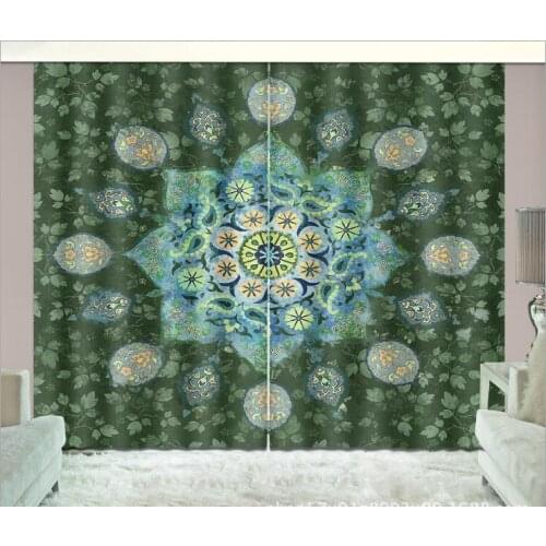 Floral pattern Blackout 3D Window Curtain Living Room office Bedroom decorate Cortina Drapes Rideaux Customized size pillowcase