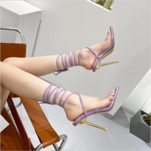 New Sexy High Heel Sandalswomen Lace Up Women Pumps Shoes Size 35-42