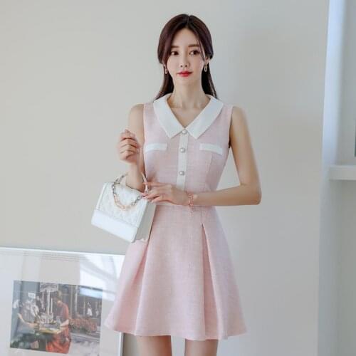 Summer Dress Elegant Vintage Office Ladies Women Dresses Bodycon Bandage Mini Aline Sundress Party Sexy Sweet Korean Clothes
