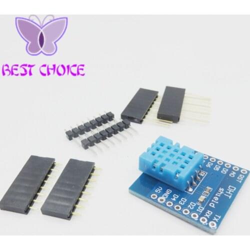 10PCS DHT Shield for D1 mini DHT11 Single-bus digital temperature and humidity sensor module sensor