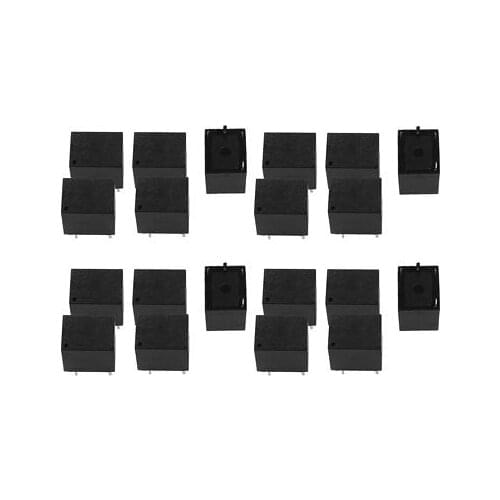 20Pcs DC12V 10A 5 Terminal SPDT NO Mini Changeover Power Relay