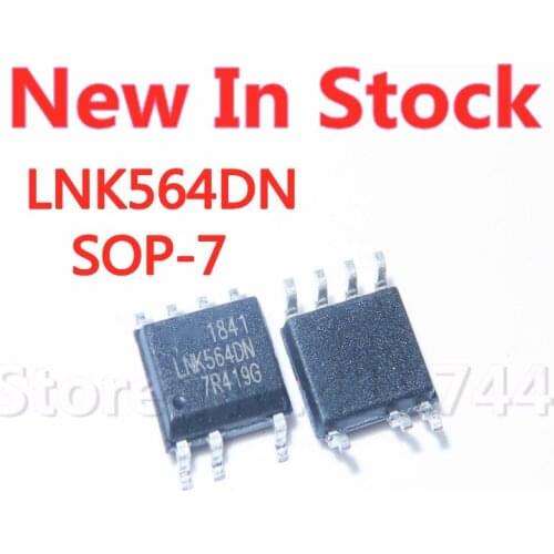5PCS/LOT LNK564DN LNK564 SOP-7 SMD AC-DC converter offline switch In Stock NEW original IC