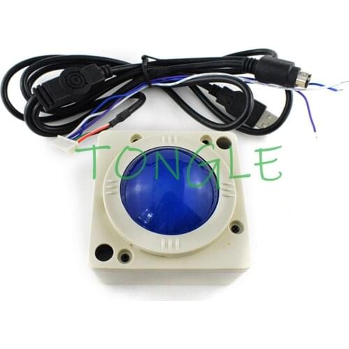 Arcade Trackball 2 inch 4.5cm Diameter Round Connector PC Tracking ball mouse design for Classical Game 60 in 1 PCB board
